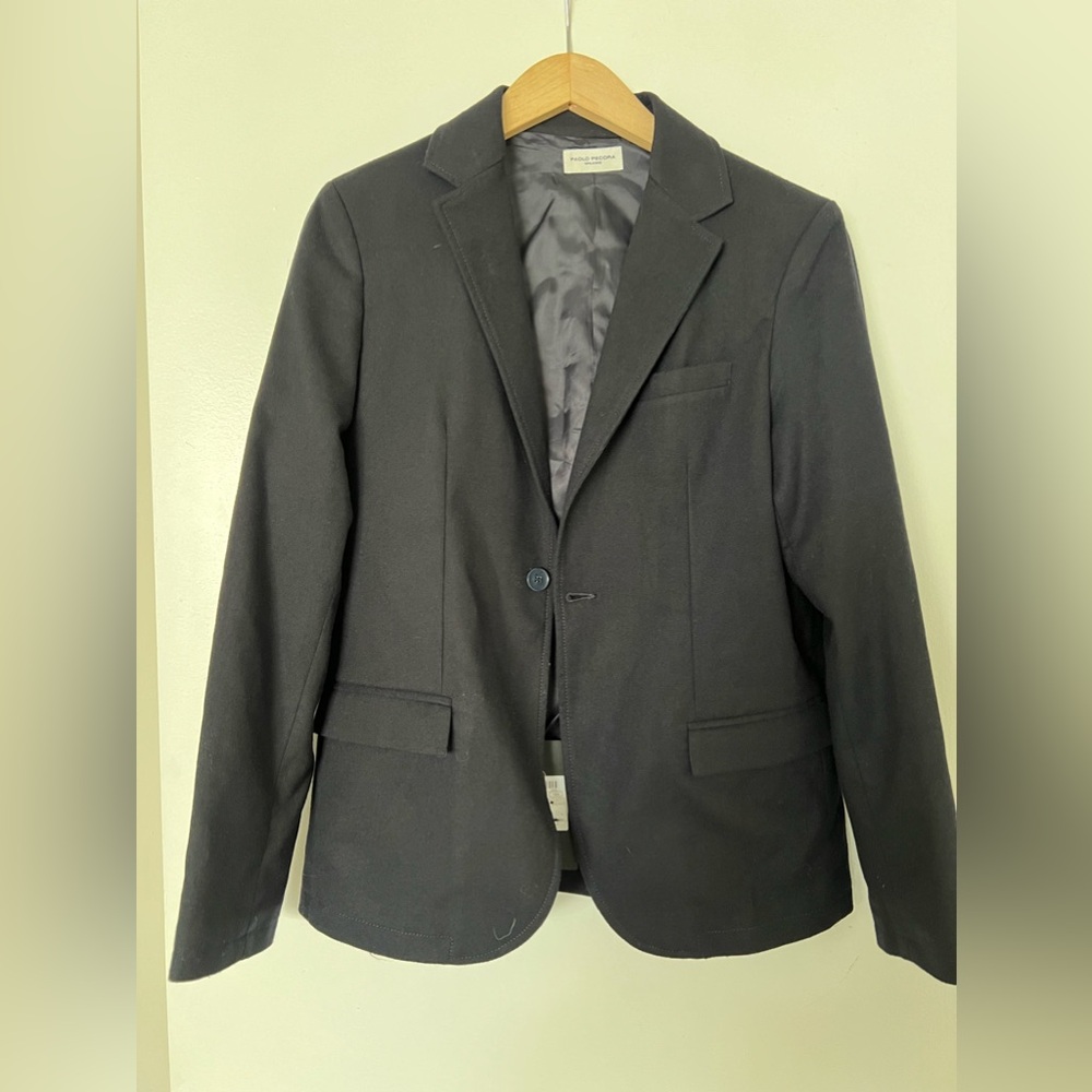 PAOLO PECORA Milano navy blue blazer